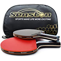Senston Juego de Raquetas de Tenis de Mesa- Juego de Paleta Profesional de Ping Pong- Bate de Tenis de Mesa Juego de 2…